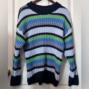 SO Striped Crewneck Sweater Size Medium